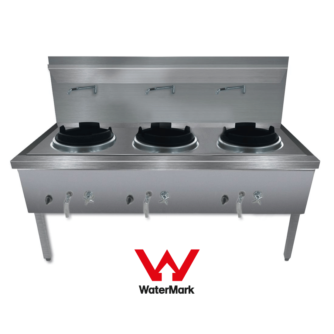 Gasmax Stainless Steel Waterless LPG Gas Triple Wok – WW-3L