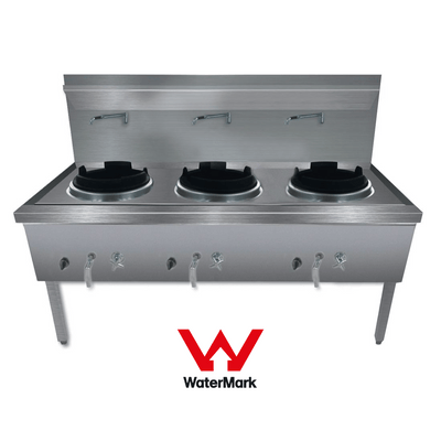 Gasmax Stainless Steel Waterless LPG Gas Triple Wok – WW-3L
