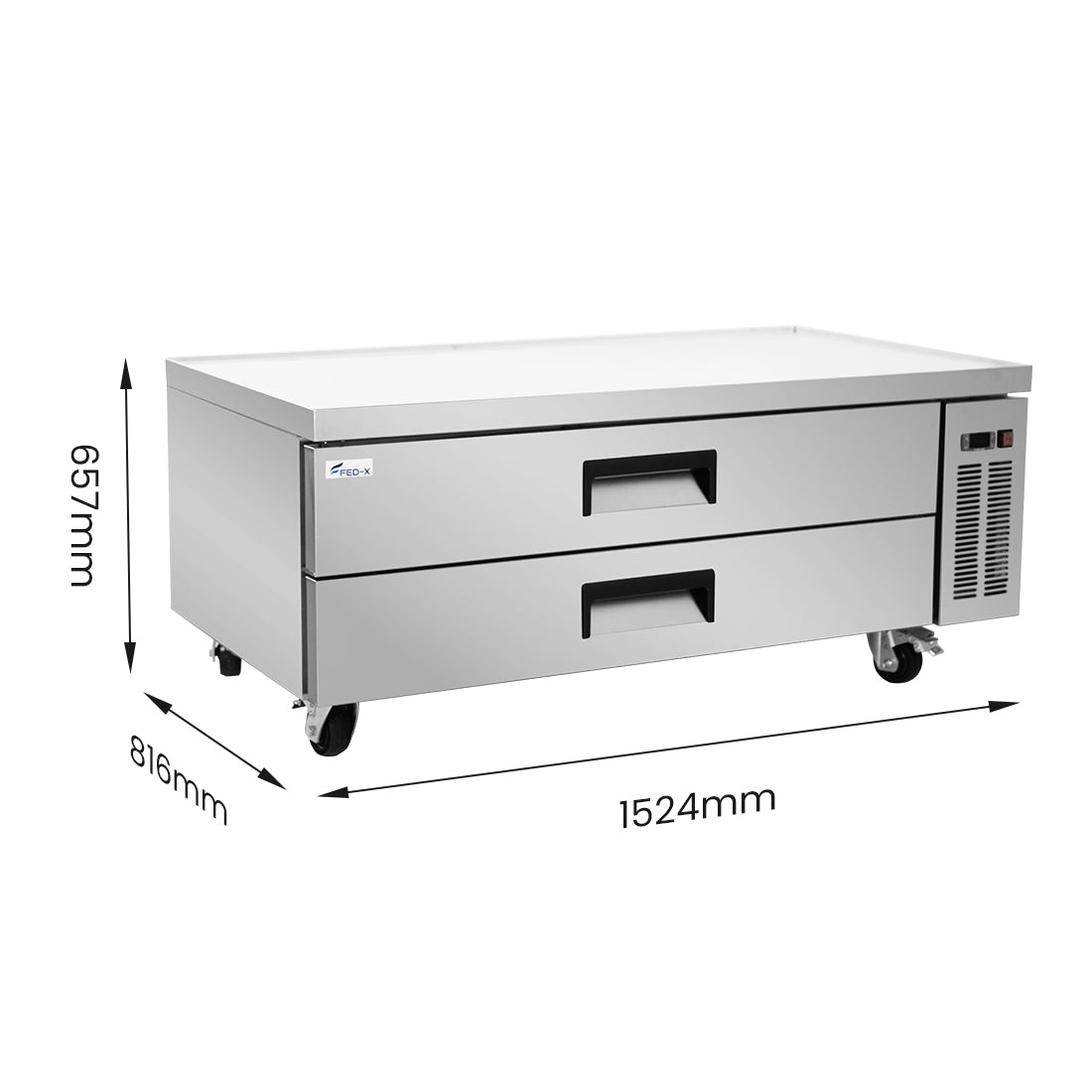 FED-X Chef Base Refrigeratied Drawer Bench 360L – XCB-60