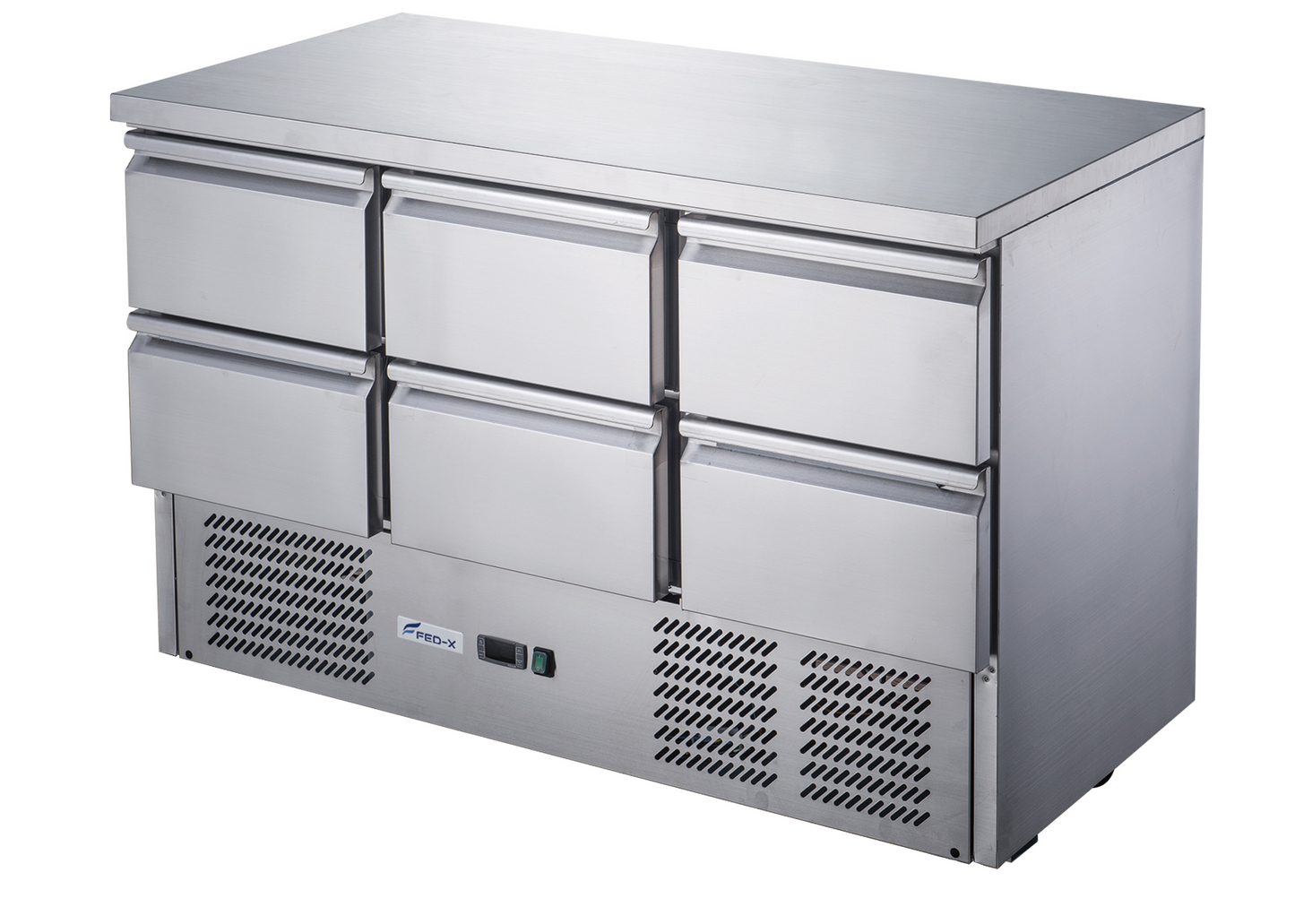 FED-X Six Drawer Salad Prep Fridge – XGNS1300D-6D