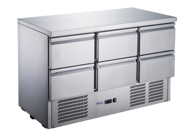 FED-X Six Drawer Salad Prep Fridge – XGNS1300D-6D