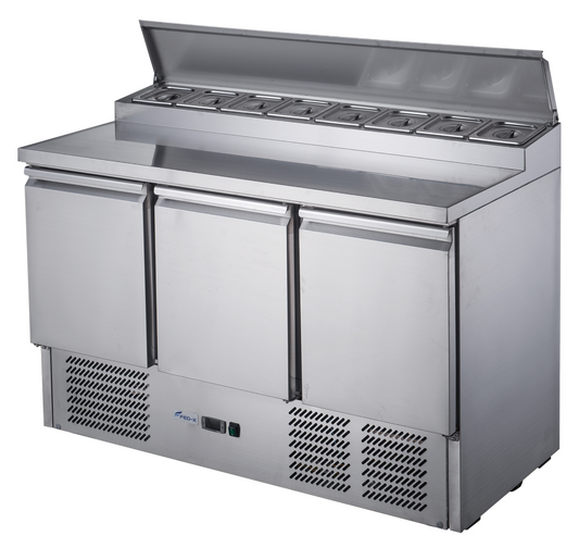 FED-X Three Door Salad Prep Fridge – XGNS1300D