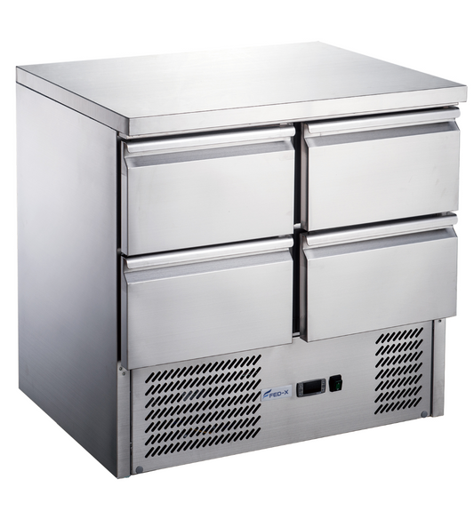 FED-X Four Drawer Compact Workbench Fridge – XGNS900-4D