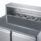 FED-X Two Door Salad Prep Fridge with Marble Top – XGNS900E