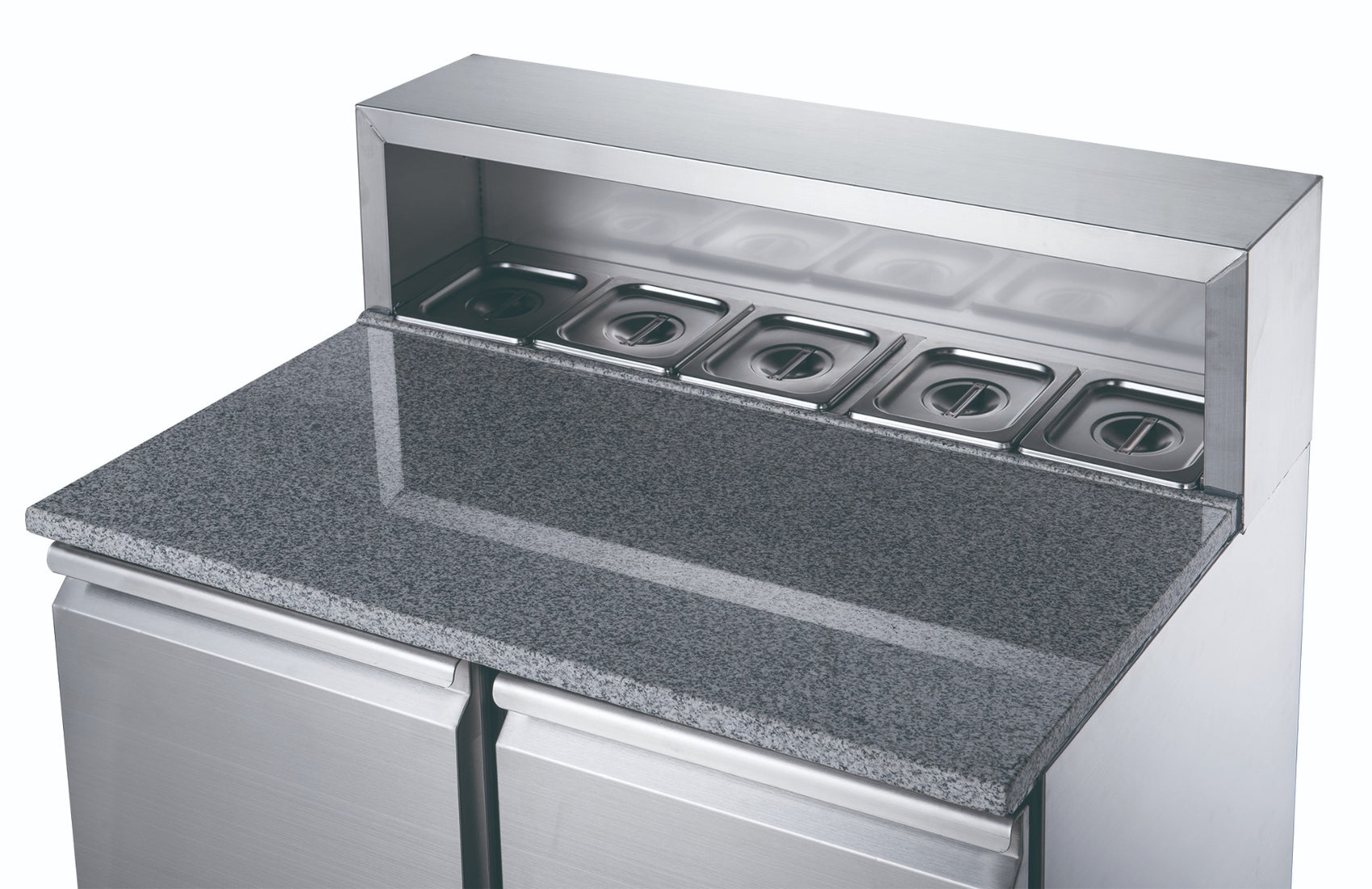 FED-X Two Door Salad Prep Fridge with Marble Top – XGNS900E