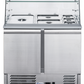 FED-X Two Door Salad Prep Fridge with Glass Top – XS900GC