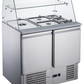 FED-X Two Door Salad Prep Fridge with Glass Top – XS900GC