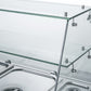 FED-X Two Door Salad Prep Fridge with Glass Top – XS900GC