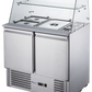 FED-X Two Door Salad Prep Fridge with Glass Top – XS900GC