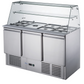 FED-X Three Door Salad Prep Fridge with Glass Top – XS903GC