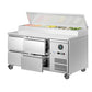 FED-X S/S Four Drawer Sandwich Counter – XSS7C13S2V-4D
