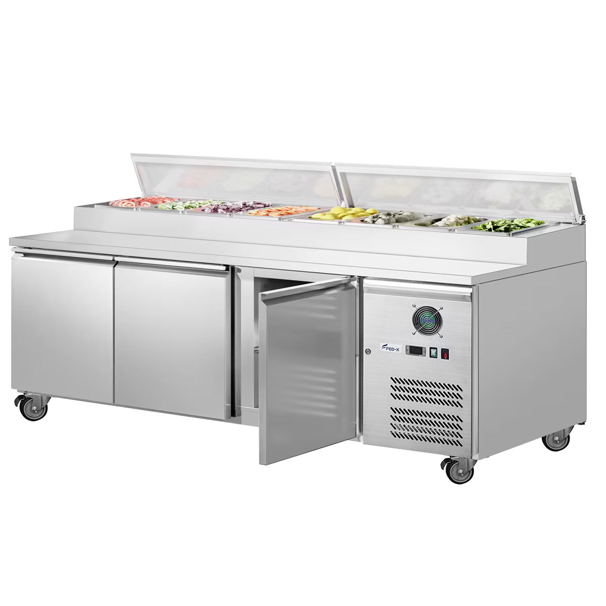 FED-X S/S Three Door Sandwich Counter – XSS7C18S3V