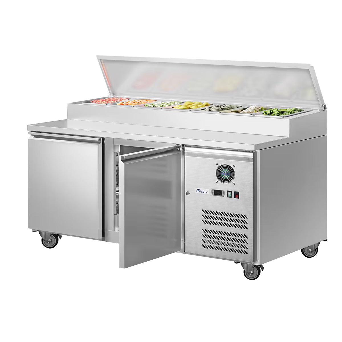 FED-X S/S Two Door Sandwich Counter – XSS8C15S2V