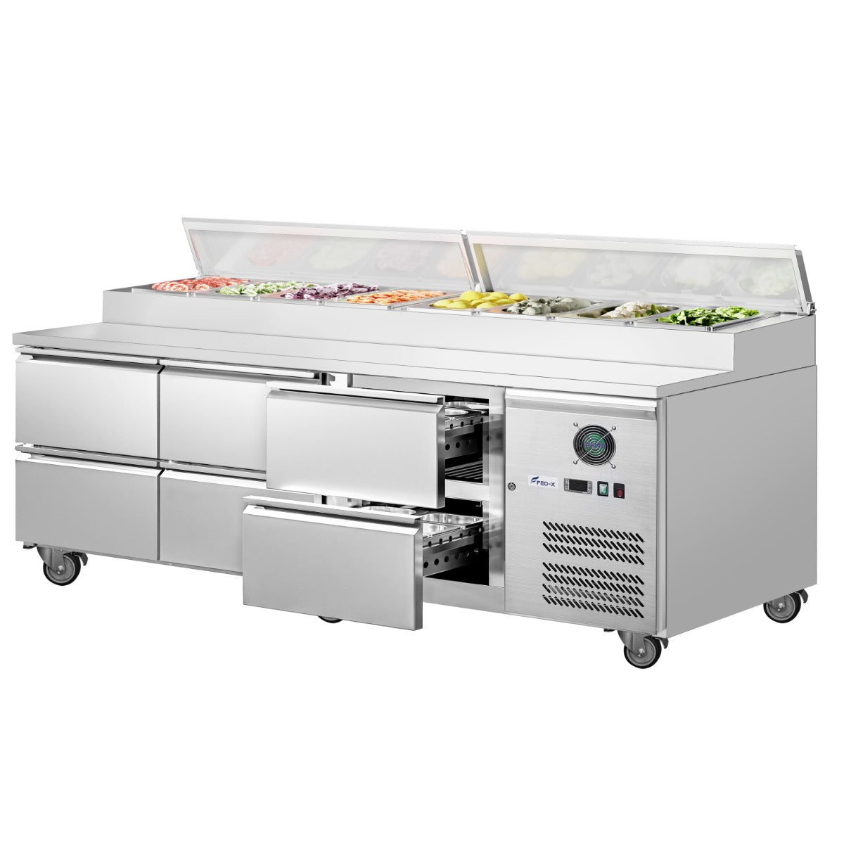 FED-X S/S Three Door Sandwich Counter – XSS8C20S3V
