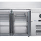 FED-X Two Glass Door Bench Fridge Stainless Steel – XUB6C13G2V