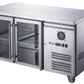FED-X Two Glass Door Bench Fridge Stainless Steel – XUB6C13G2V