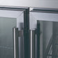 FED-X Three Glass Door Bench Fridge Stainless Steel – XUB6C18G3V