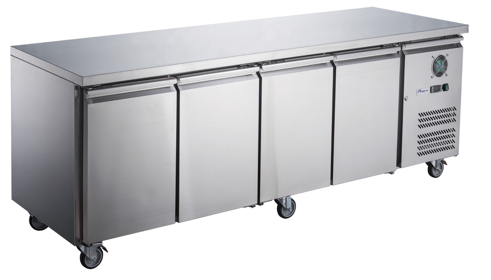 FED-X S/S Four Door Bench Fridge – XUB6C22S4V