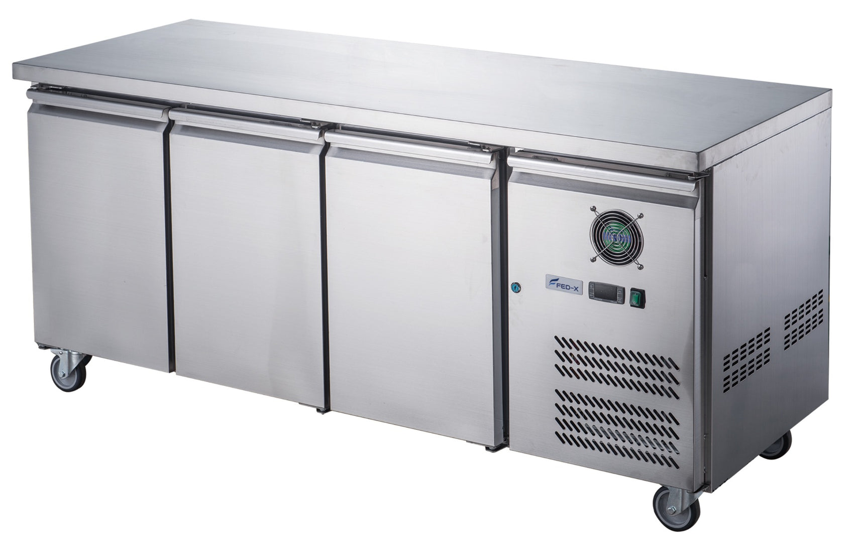 FED-X S/S Three Door Bench Freezer – XUB6F18S3V
