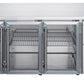 FED-X Three Glass Door Bench Fridge Stainless Steel – XUB7C18G3V