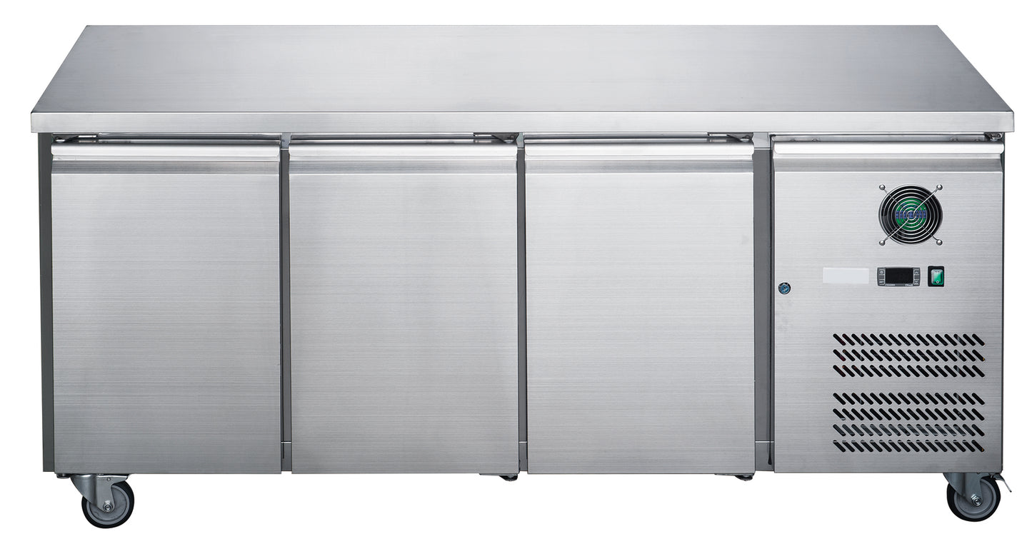 FED-X S/S Three Door Bench Fridge – XUB7C18S3V