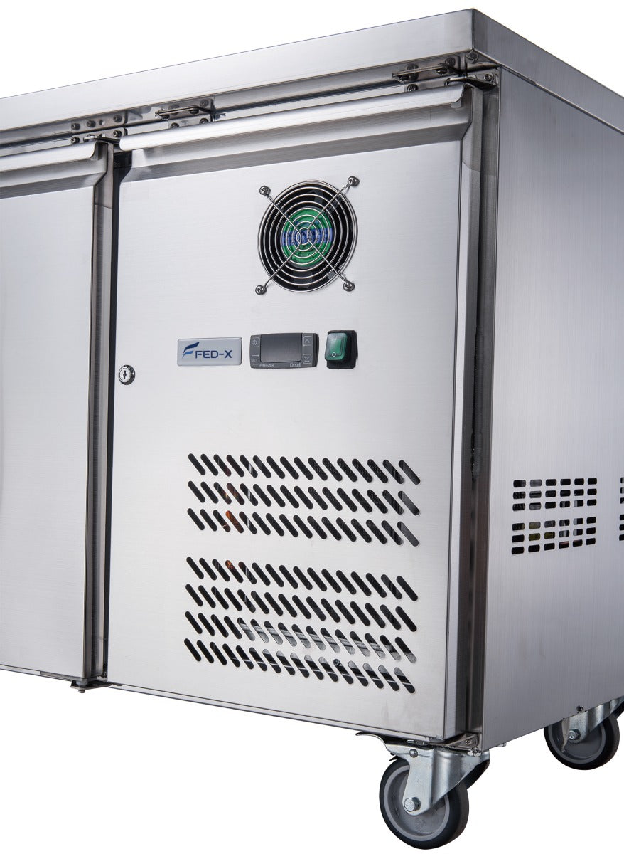 FED-X S/S Three Door Bench Fridge – XUB7C18S3V