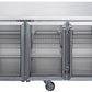 FED-X Four Glass Door Bench Fridge – XUB7C22G4V