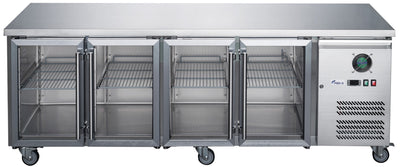 FED-X Four Glass Door Bench Fridge – XUB7C22G4V