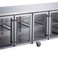 FED-X Four Glass Door Bench Fridge – XUB7C22G4V