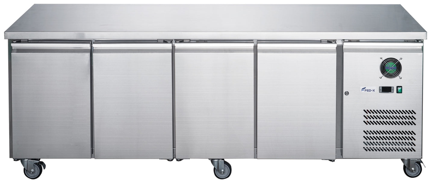 FED-X S/S Four Door Bench Fridge – XUB7C22S4V