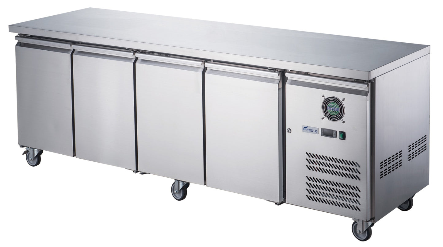 FED-X S/S Four Door Bench Fridge – XUB7C22S4V