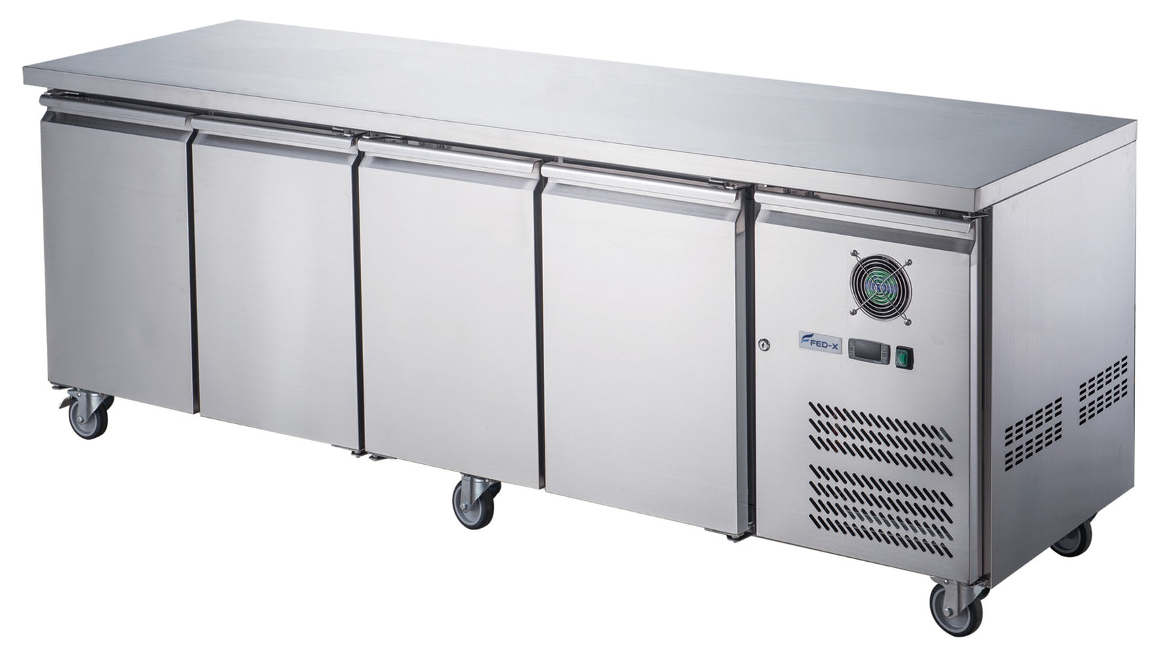 FED-X S/S Four Door Bench Fridge – XUB7C22S4V