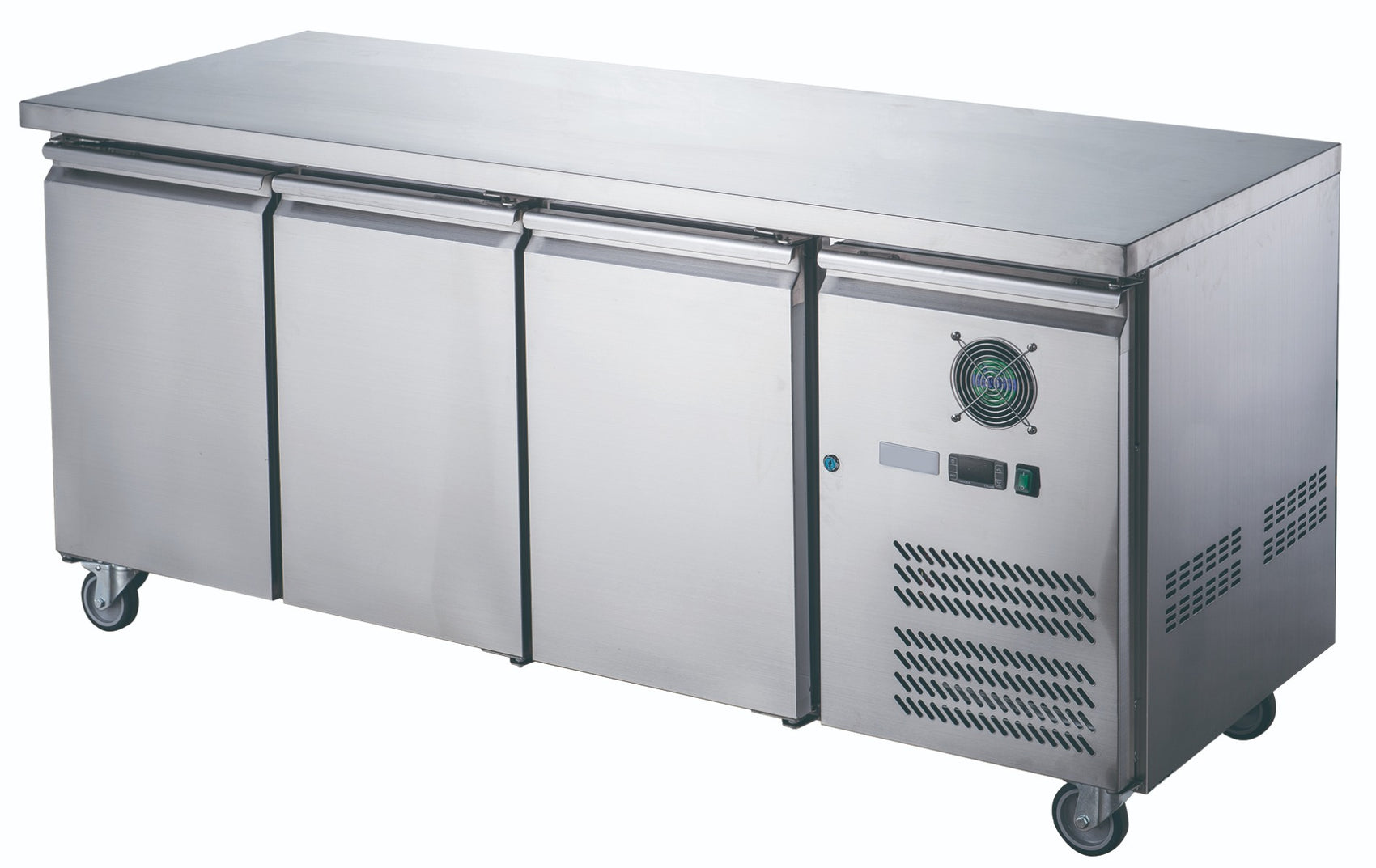FED-X Stainless Steel Three Door Bench Freezer – XUB7F18S3V
