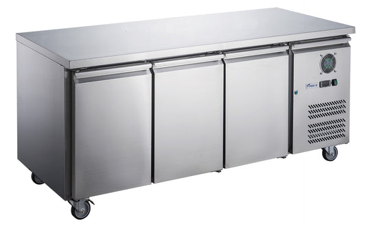 FED-X Stainless Steel Three Door Bench Freezer – XUB7F18S3V