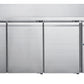 FED-X Stainless Steel Three Door Bench Freezer – XUB7F18S3V