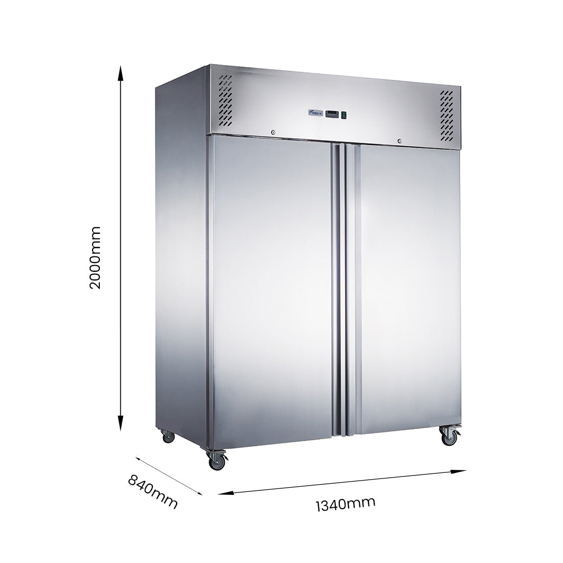 FED-X S/S Two Full Door Upright Fridge – XURC1200SFV