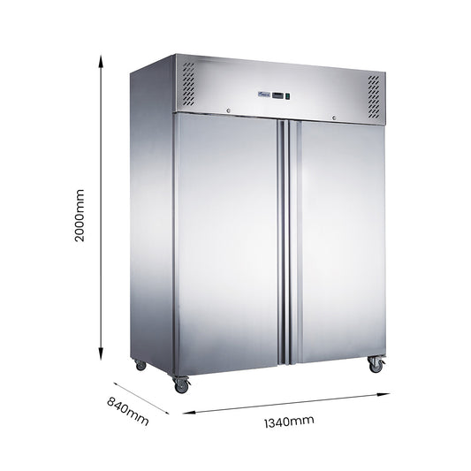 FED-X S/S Two Full Door Upright Fridge – XURC1200SFV