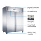 FED-X S/S Two Full Door Upright Fridge – XURC1200SFV