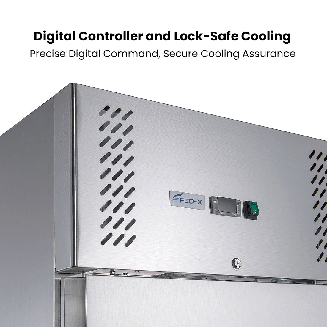 FED-X S/S Two Full Door Upright Fridge – XURC1200SFV