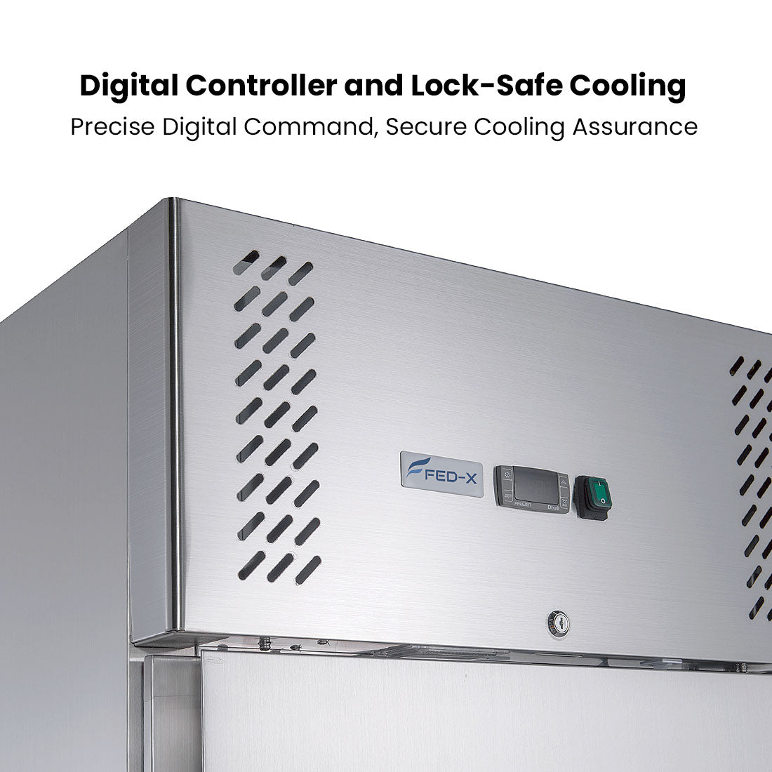 FED-X S/S Single Full Door Upright Fridge – XURC400SFV