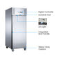 FED-X S/S Single Full Door Upright Freezer – XURF600SFV