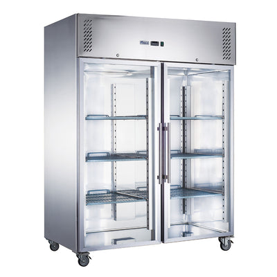 FED-X S/S Two Full Glass Door Upright Freezer – XURF1200G2V