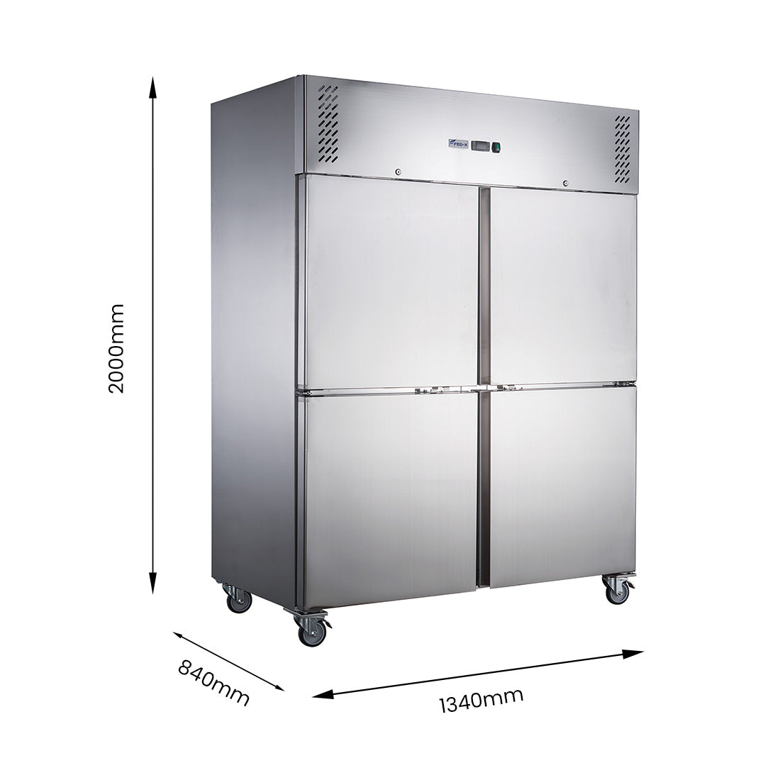 FED-X S/S Split Four-Door Upright Freezer – XURF1200S2V