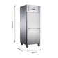 FED-X S/S Two Door Upright Fridge – XURC600S1V