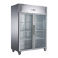 FED-X S/S Two Full Glass Door Upright Freezer – XURF1410G2V