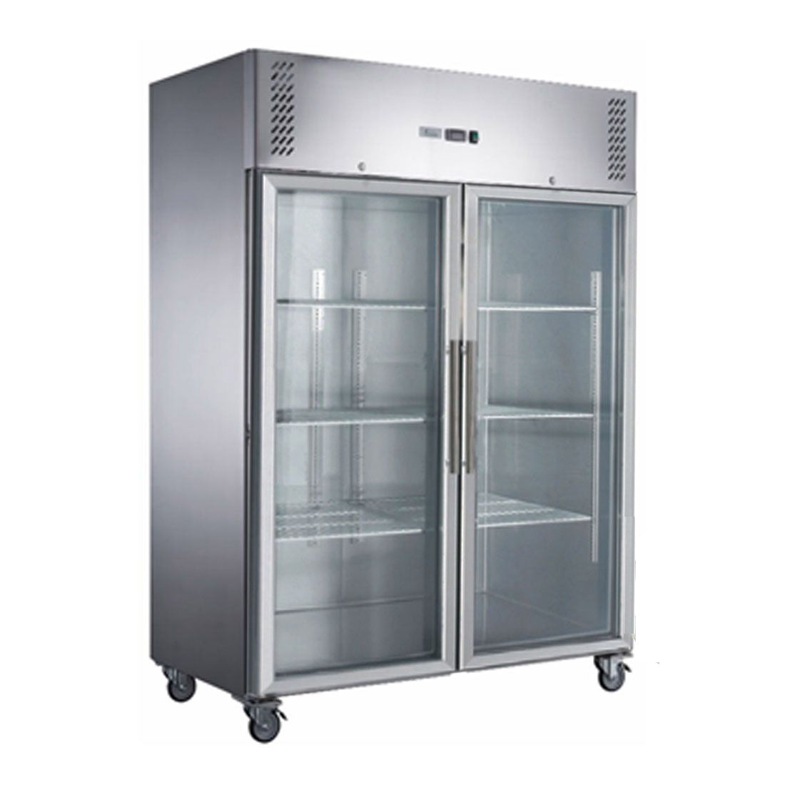 FED-X S/S Two Full Glass Door Upright Freezer – XURF1410G2V