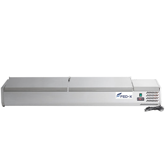 FED-X Salad Bench with Stainless Steel Lids – XVRX2000/380S