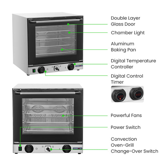 Convect Max Digital Convection Oven with Grill – YXD-3DI