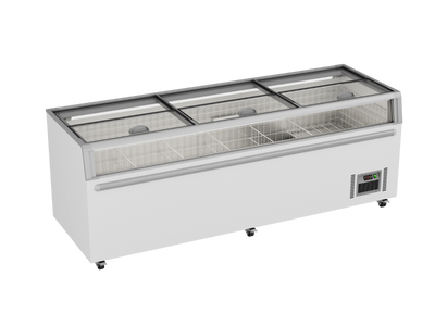Thermaster Supermarket Island Freezer with Glass Sliding Lids ZCD-L250G